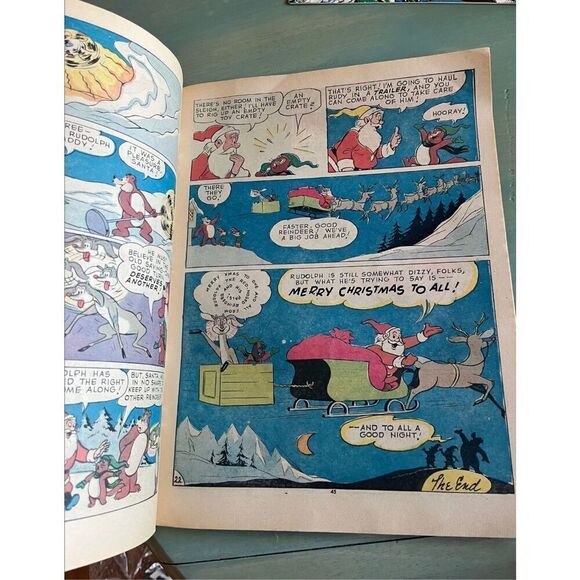 VINTAGE DC COMICS C-24 RUDOLPH THE RED NOSED REINDEER CHRISTMAS ISSUE DEC. 1973 - Picture 2 of 8